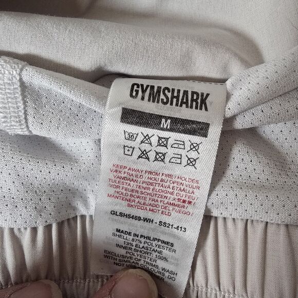 Gymshark Womens Size Medium Running 2 in 1  Shorts Silhouette Grey Baggy - Picture 2 of 4